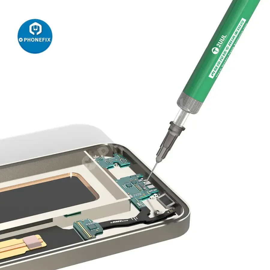 PhoneFix 2UUL Nano Solder Paste for FPC dock connector desoldering, with precision flux for electronic repair.