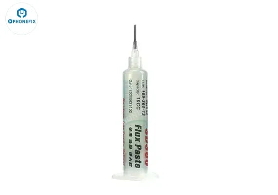 PhoneFix SD360 Max solder flux set with 10cc solder paste and push rod, used for electronics soldering and repair.
