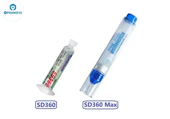 PhoneFix MECHANIC 10CC SD360 Max Solder Flux Set with push rod, ideal for solder paste applications in electronics repair.