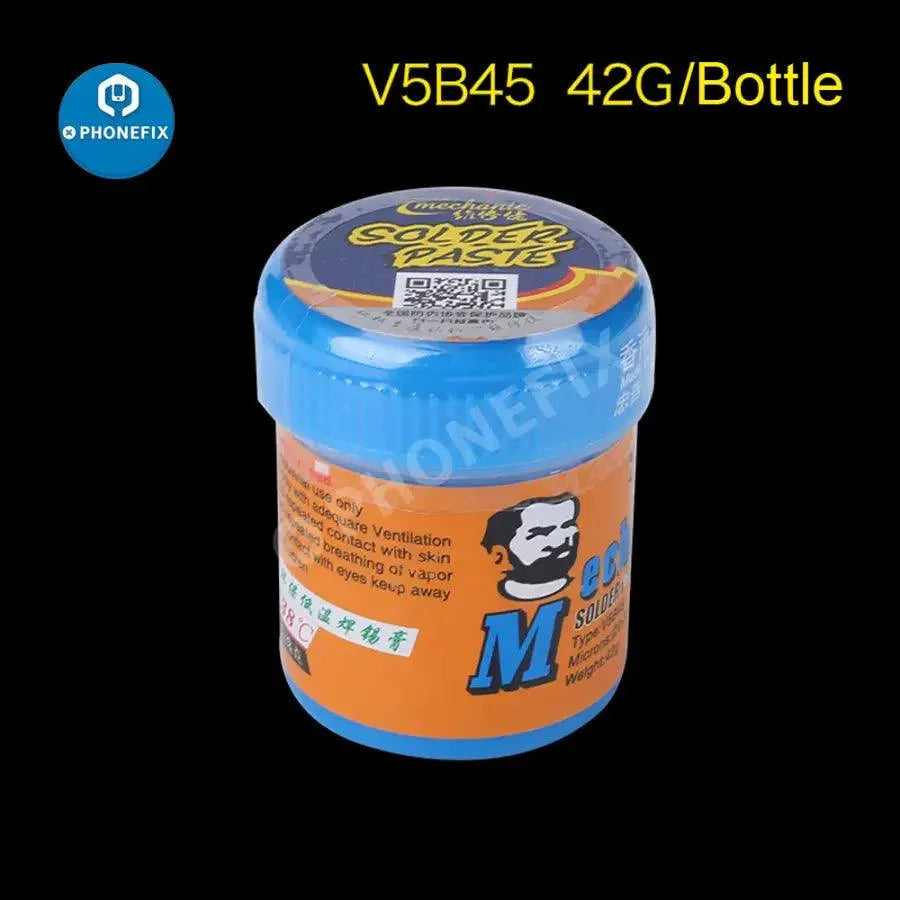 PhoneFix mechanic low-temperature BGA solder paste, 138℃ soldering tin cream for precise electronics repair.