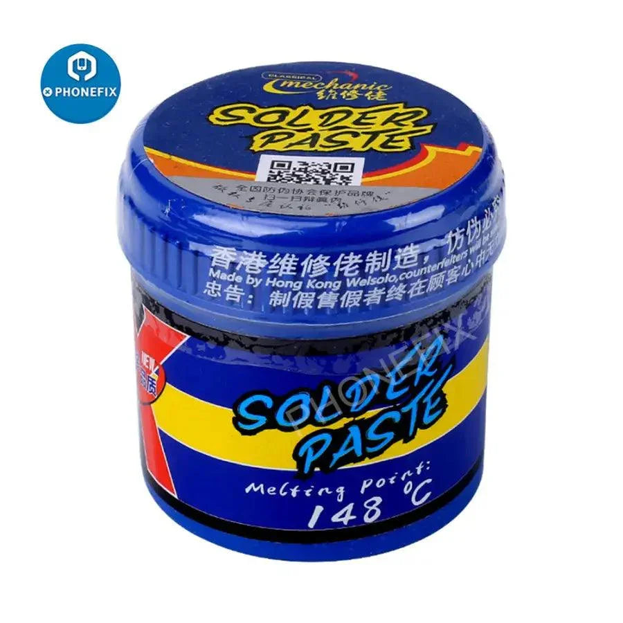 Pasta de soldadura especial PhoneFix para mecánicos, a 148 ℃, para la reparación de iPhone X, XR, XS y XS Max, utilizada para soldadura electrónica de precisión.