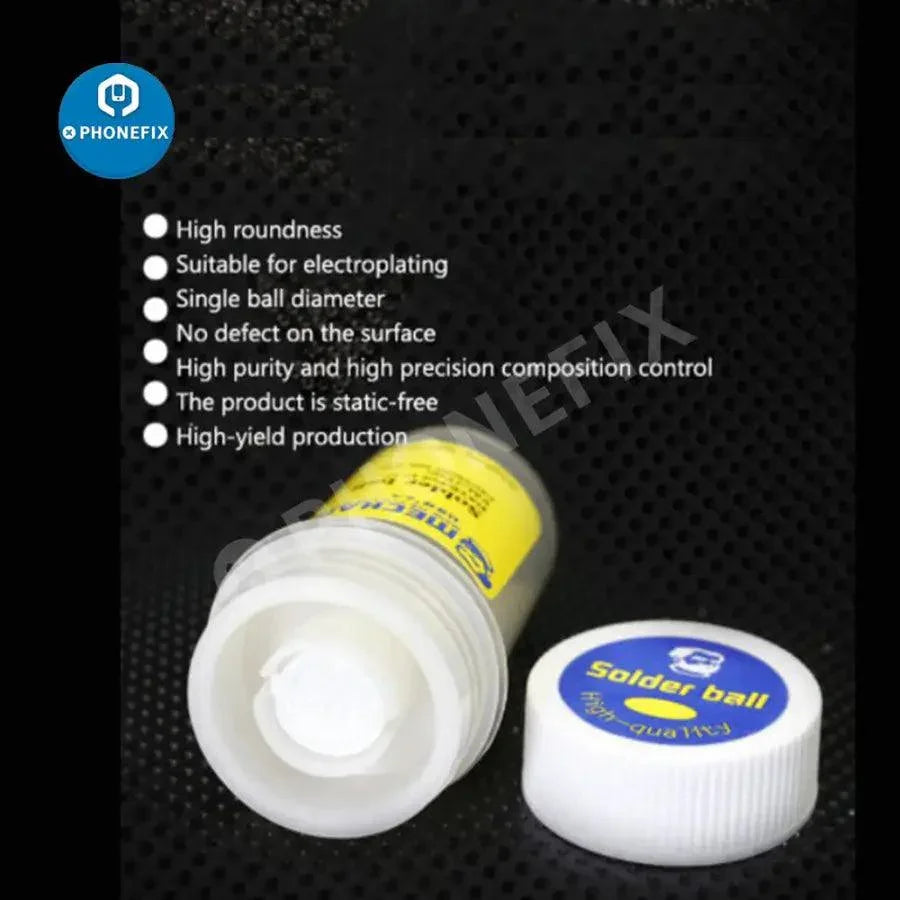PhoneFix BGA solder paste tool for mechanic XZ25/XZW25 motherboard repair, featuring solder balls for precise BGA rework.