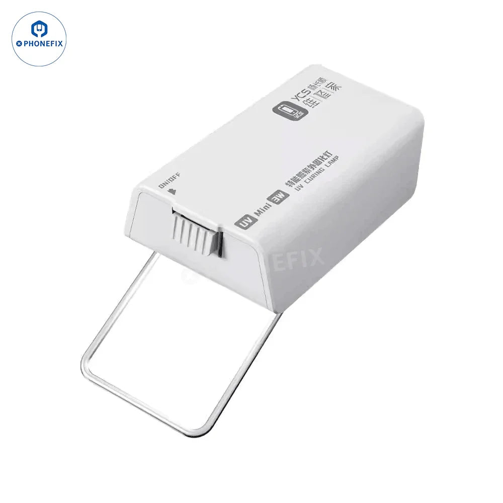 Mini lámpara UV de PHONEFIX para el secado rápido de la pasta de soldadura, lámpara de curado UV para aplicaciones de aceite verde y fundente de soldadura.