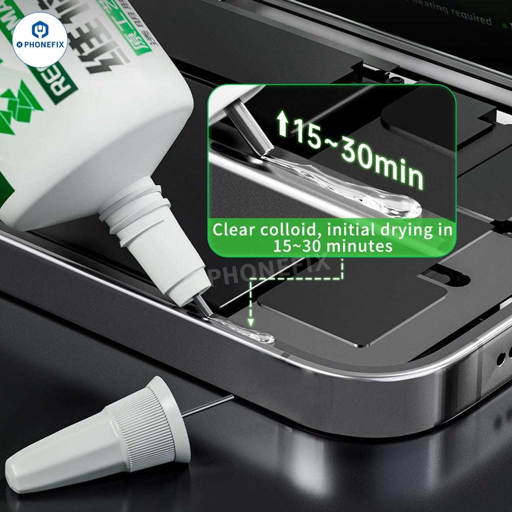 PhoneFix Z-888 Z-999 solder paste used as glue and caulking adhesive for phone frame back cover repair.