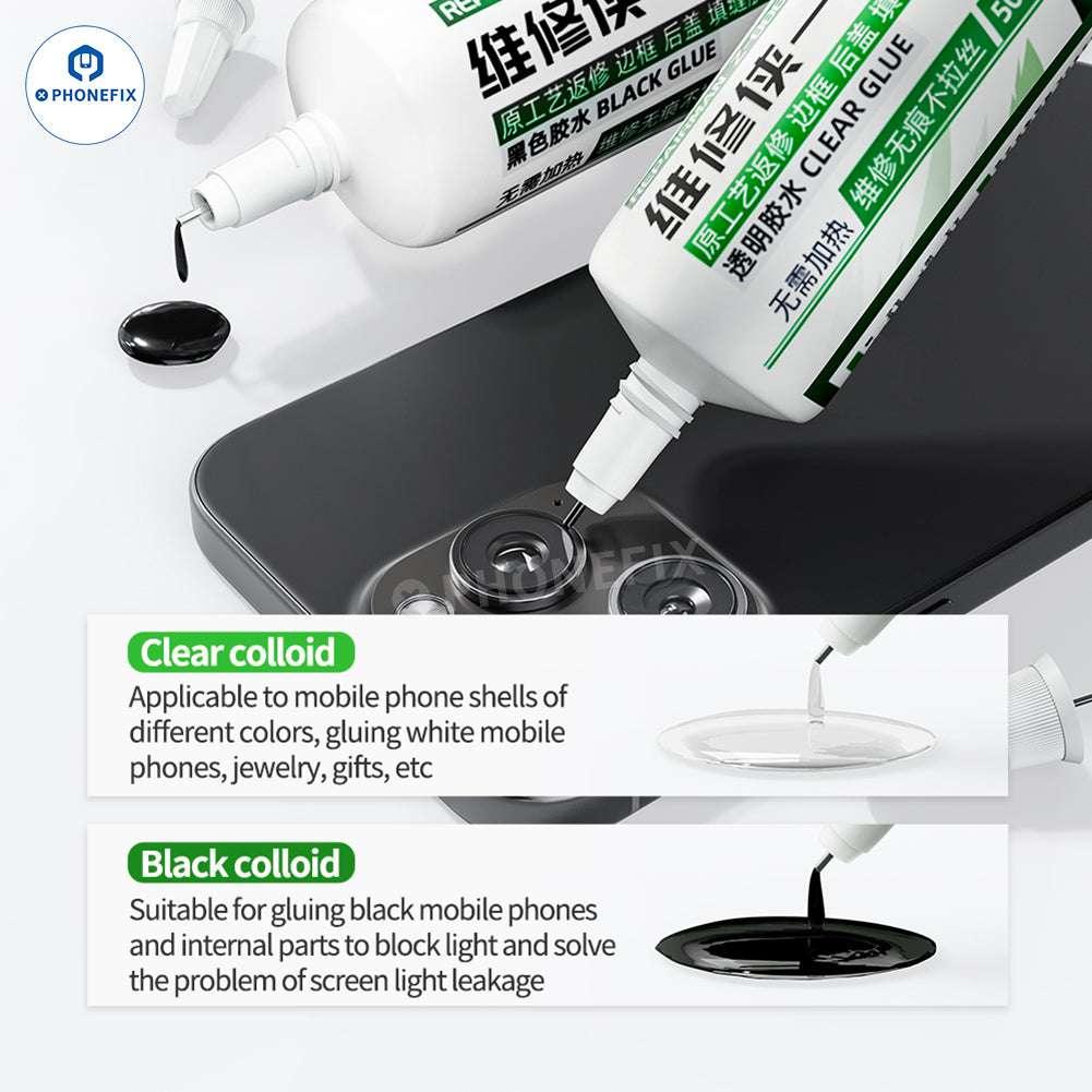 PhoneFix Z-888 Z-999 solder paste for phone frame back cover repair, transparent caulking adhesive for phone repair projects