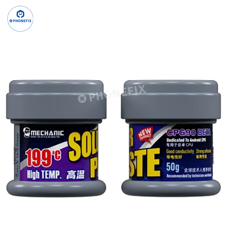 PhoneFIX mechanic solder paste for CPU, IC, and motherboard middle-layer welding flux, ideal for precise electronic repairs.