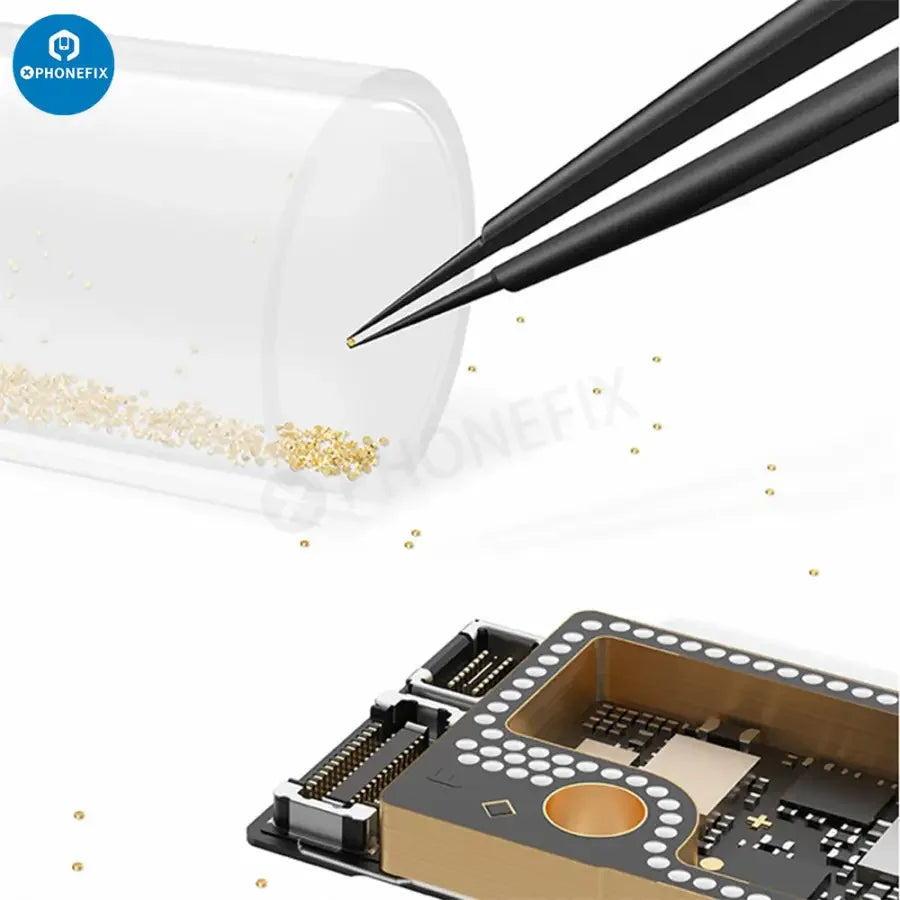 Qianli iAtlas explosion-proof 24K gold-plated solder foil for PCB soldering, shown on a white background.