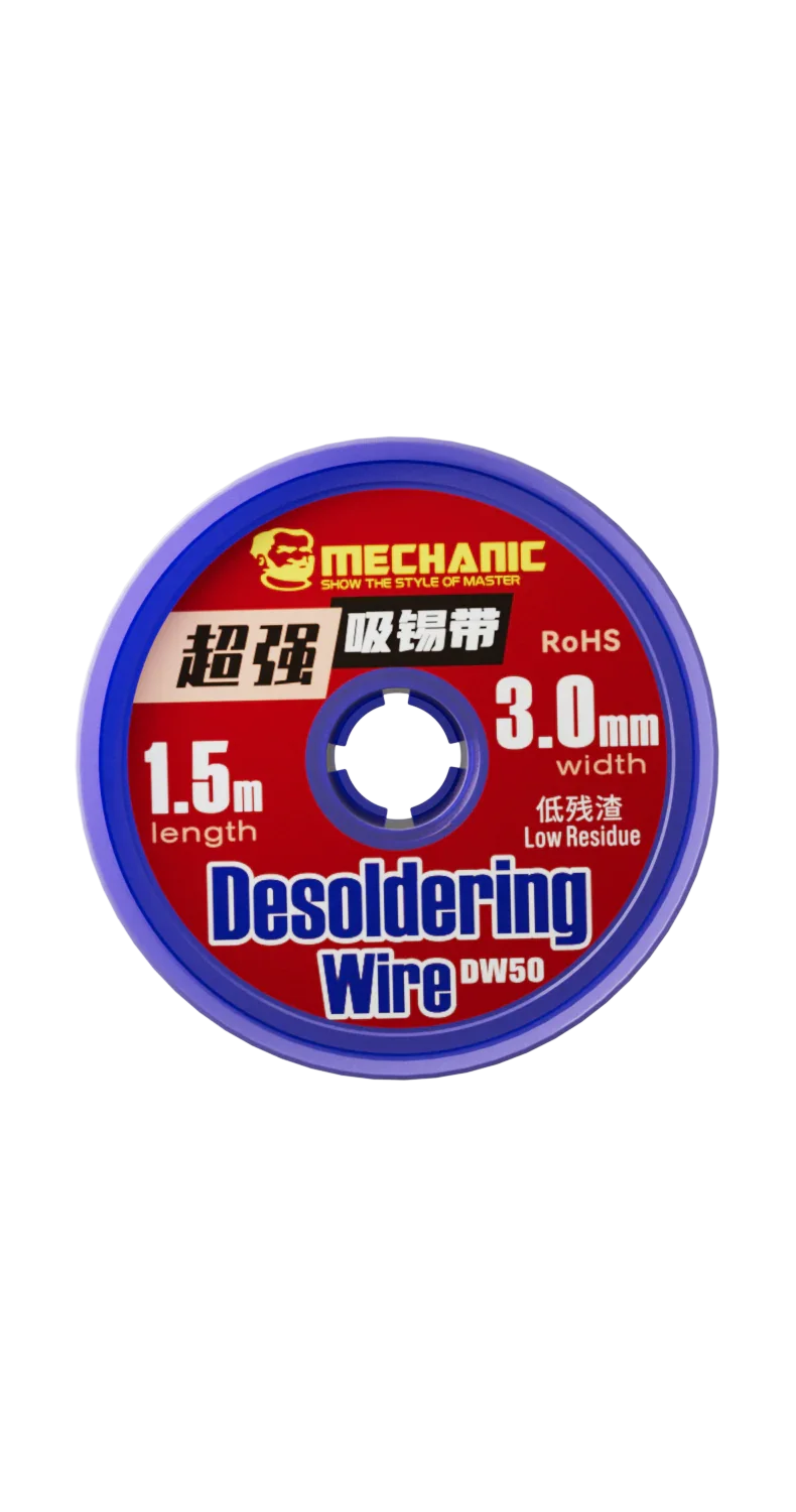 Phonefix Mechanic R300 DW50 solder wick remover desoldering wire used for removing solder from electronic components.