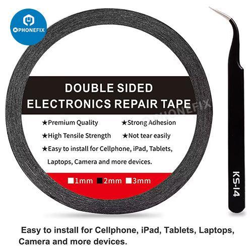 Ruban adhésif PhoneFix pour écran tactile LCD, idéal pour la réparation des caméras de téléphones, tablettes et ordinateurs portables, avec fil de soudure pour une fixation sécurisée.