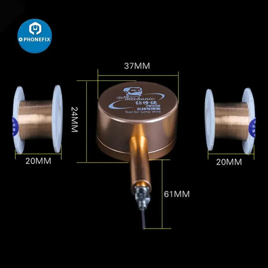 Fil à souder spécial pour stylo PhoneFix FBX08s Fly Line, épaisseur 0.01 mm avec fil de connexion pour empreinte digitale pour la réparation de téléphones.