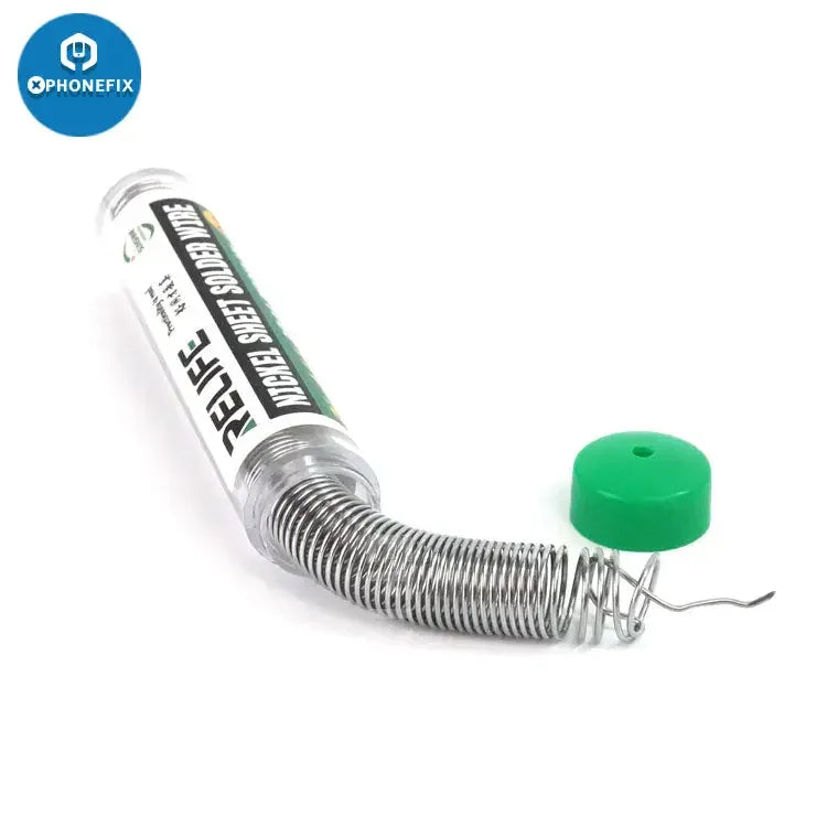 RELIFE RL-444 Nickel Solder Wire for Soldering Repair, 0.8mm, ideal for electronic repairs and battery soldering by PHONEFIX.