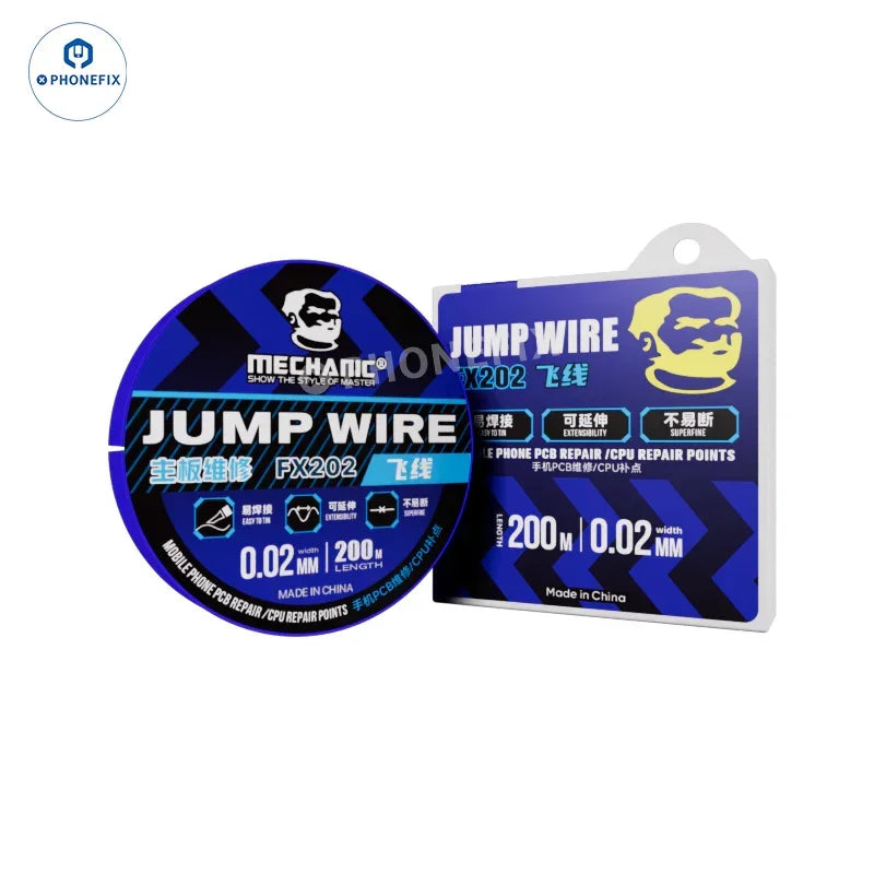 PhoneFix mechanic jump wire solder wire for phone PCB CPU chip repair, shown in SKU_FX202.png.