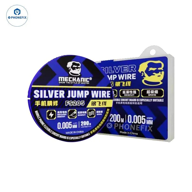 PhoneFix solder jump wire for phone PCB CPU chip repair, designed for precise soldering and circuit connection.