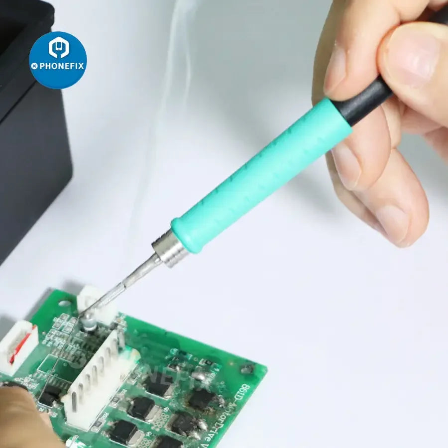 PhoneFix T245 T210 NT115 soldering handle for JBC CD-2SD 2SHE i2C soldering station, with ergonomic grip and brand markings.
