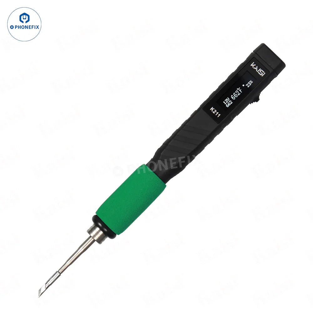 Kaisi K211 portable USB electric soldering iron with C210 tips, compact electronic soldering tool by PHONEFIX.