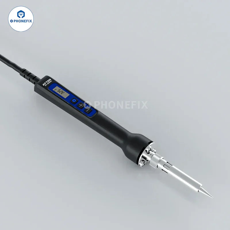 PhoneFix ATTEN digital electric soldering iron ST-2065D, ST-2080D, ST-2150D with ergonomic handle and digital temperature control.