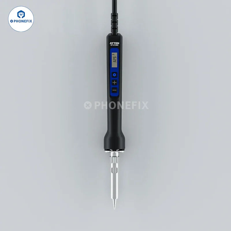 PhoneFix ATTEN digital electric soldering iron ST-2065D, ST-2080D, or ST-2150D with a sleek design and ergonomic grip.