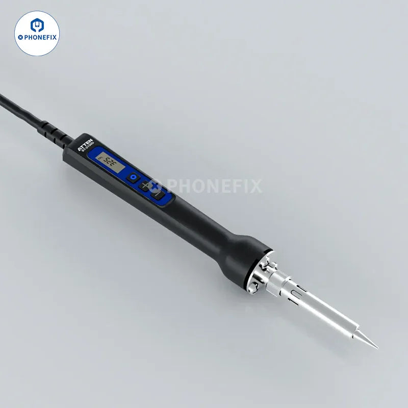 PhoneFix ATTEN digital electric soldering iron ST-2065D, ST-2080D, or ST-2150D with ergonomic handle and digital temperature control.