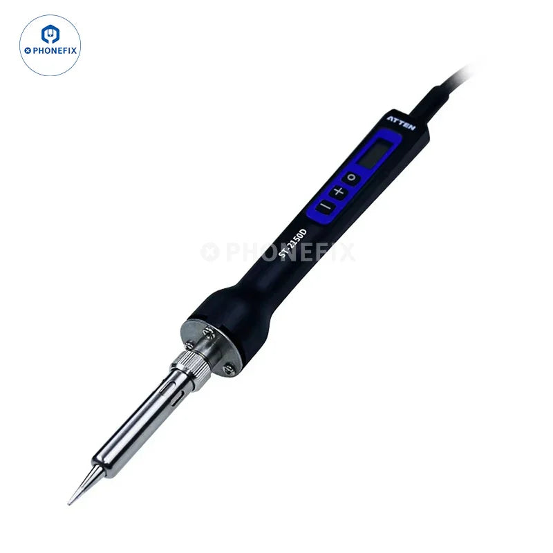 PhoneFix ATTEN ST-2150D digital electric soldering iron with ergonomic handle and temperature control display.