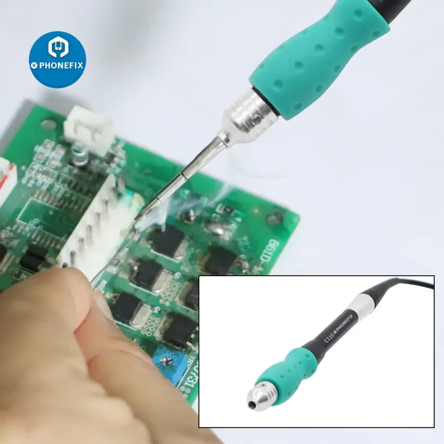 JBC C115 C210 C245 soldering iron tips for JBC I2C soldering station, compatible with PHONEFIX brand electronics repair tools.