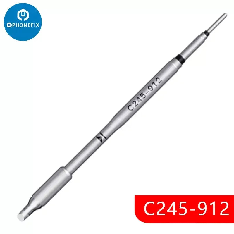 JBC C115, C210, C245 soldering iron tips for JBC I2C soldering station, compatible with PHONEFIX brand, shown in the image.