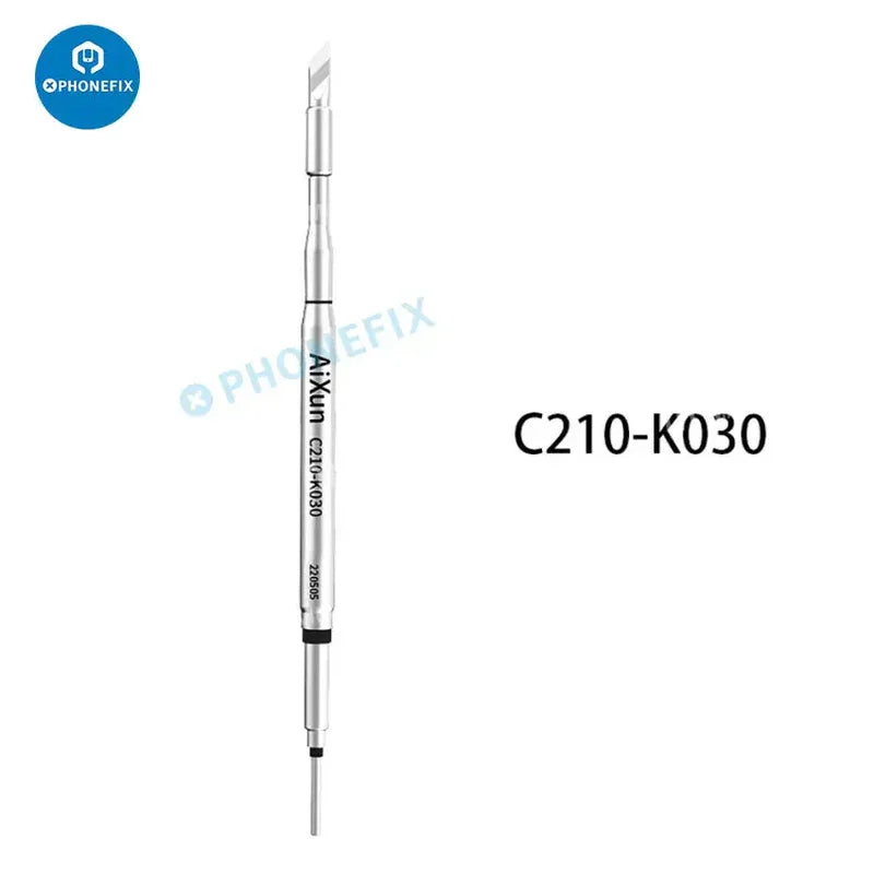 JBC C210 soldering iron tip for JBC I2C soldering station, compatible with PHONEFIX soldering tools, shown in the image.