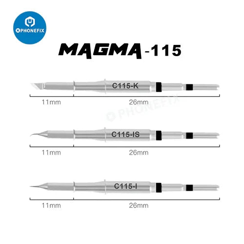 AIFEN C210 C245 C115 soldering iron tip for JBC and SUGON welding tools, shown in close-up with a metallic tip and branding.