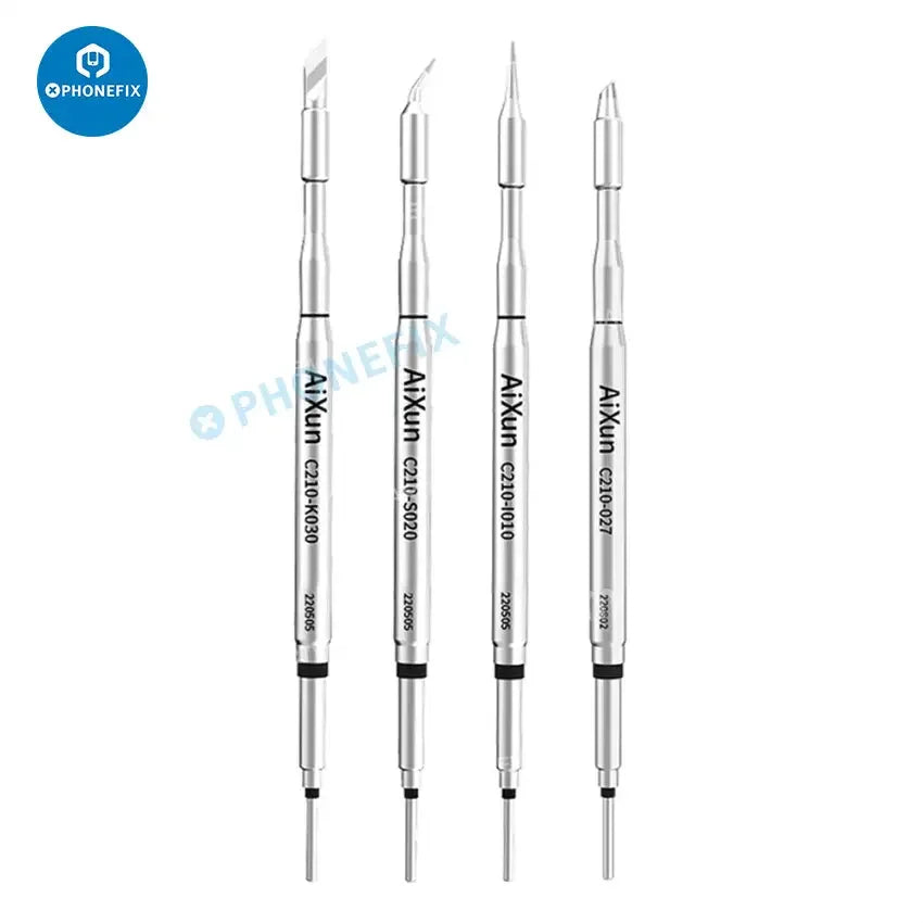 Aixun C210 Series standard soldering iron tip T3B from PHONEFIX, designed for precise electronic soldering tasks.