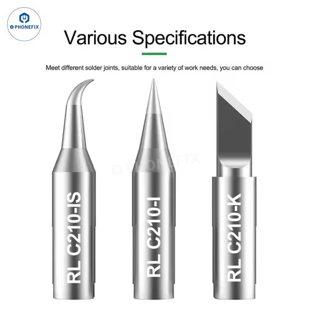 PhoneFix SUNSHINE RELIFE C210 C115 C245 T12 series soldering iron tip, replacement part for precision soldering tools.