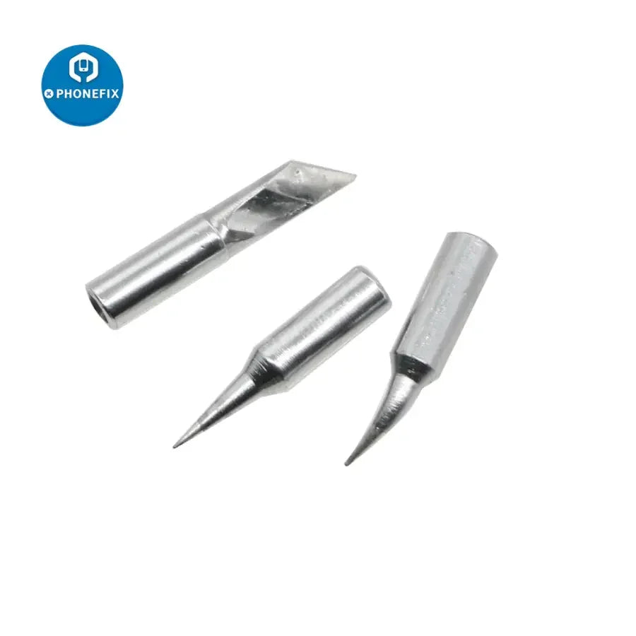 Phonefix JBC C115/210/245 soldering iron tip, straight replaceable welding tip head in silver, compatible with JBC soldering irons.