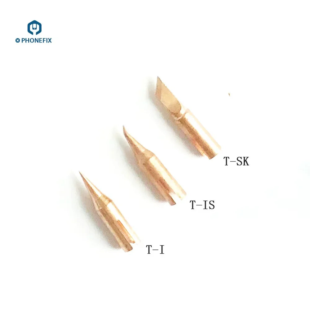 PhoneFix JBC C115/210/245 soldering iron tip in silver, replaceable welding tip head for precise soldering work.