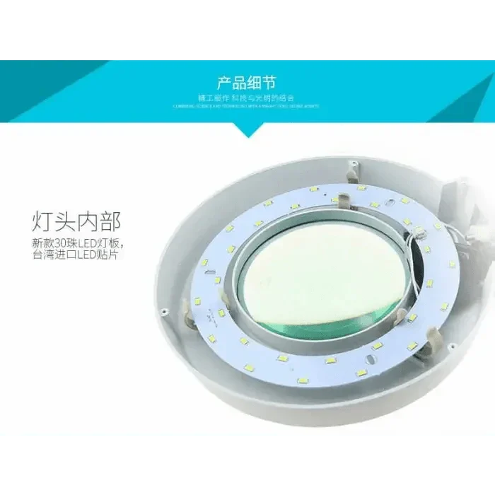 PHONEFIX 20x desktop soldering magnifying glass with LED light, adjustable bracket for detailed electronic work.