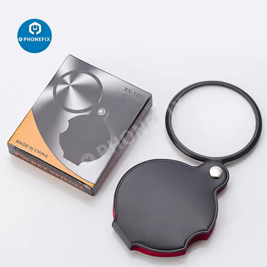 Portable 8x multi-function magnifier and jewelry loupe by PHONEFIX, compact soldering magnifying glass ideal for detailed inspections.