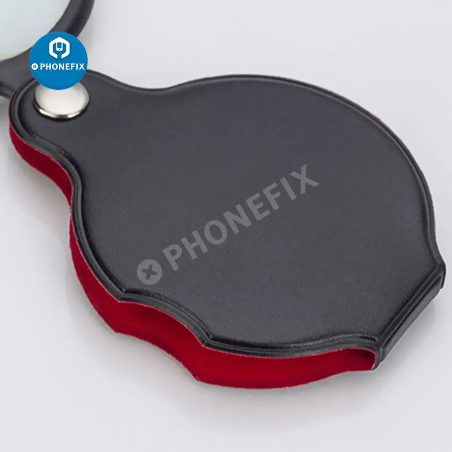PHONEFIX 8X multi-function portable magnifier jewelry loupe, compact soldering magnifying glass for detailed inspection.