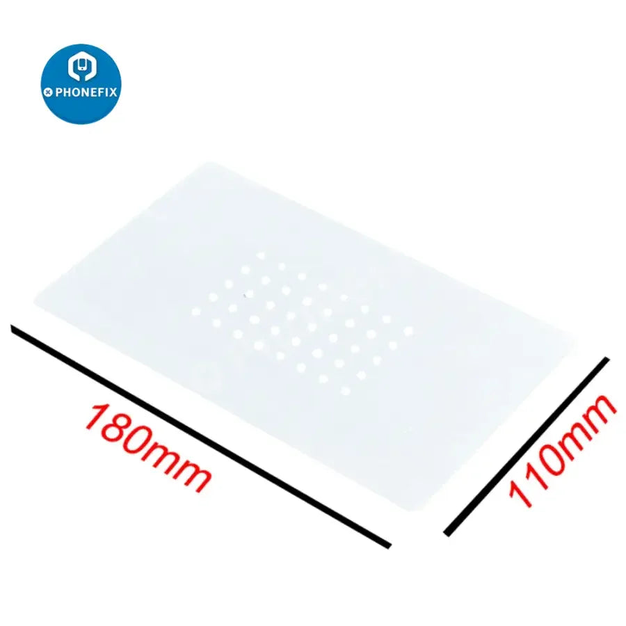 Phonefix non-slip rubber soldering mat for LCD screen separator, 18x11cm, provides a stable surface for electronics repair.