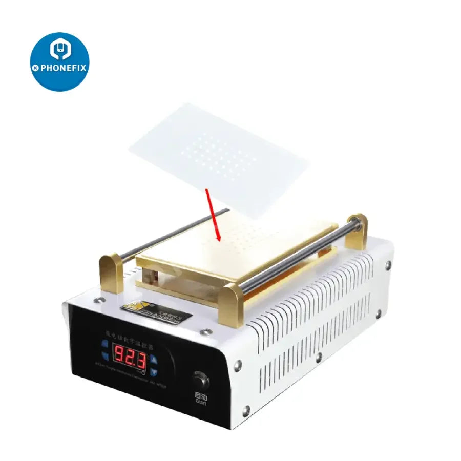 PHONEFIX non-slip rubber mat designed for LCD screen separator soldering, providing a stable workspace for phone repair.
