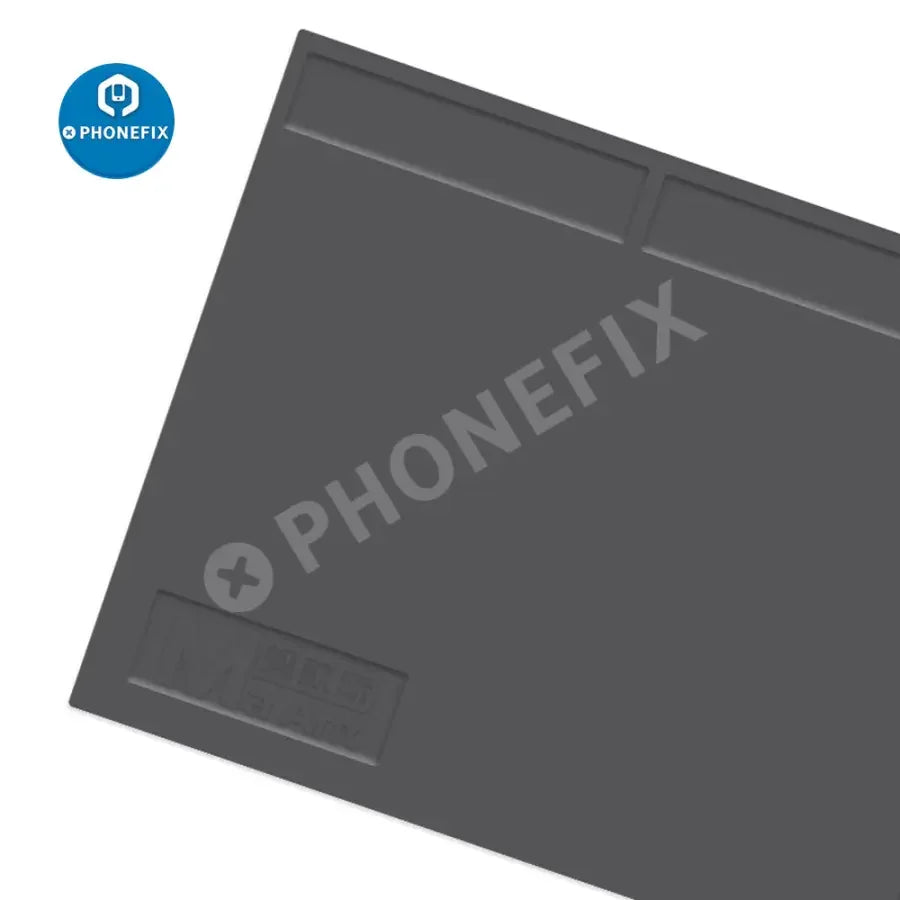 Blue PHONEFIX MaAnt G1 Soldering Mat, silicone pad for phone soldering work platform, heat-resistant and flexible.