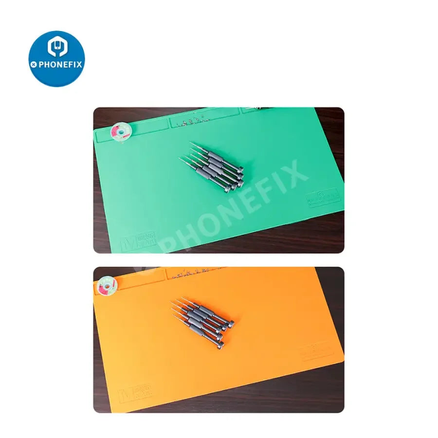 Blue MaAnt G1 silicone soldering mat for phone repair, provides a heat-resistant working platform for soldering and maintenance.