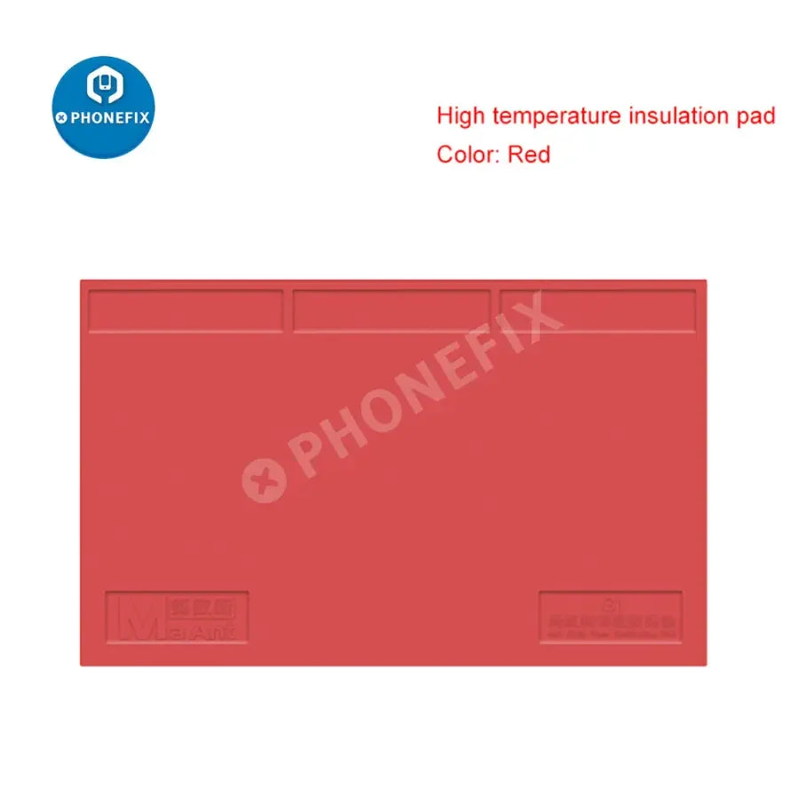 Blue PhoneFix MaAnt G1 soldering mat silicone pad for phone repair and soldering work platform, heat-resistant and flexible.