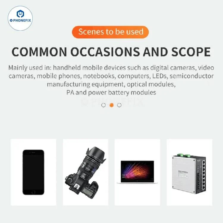 Graphene heatsink thermal pad for phone CPU cooling, soldering mat from PHONEFIX with thermal management features.