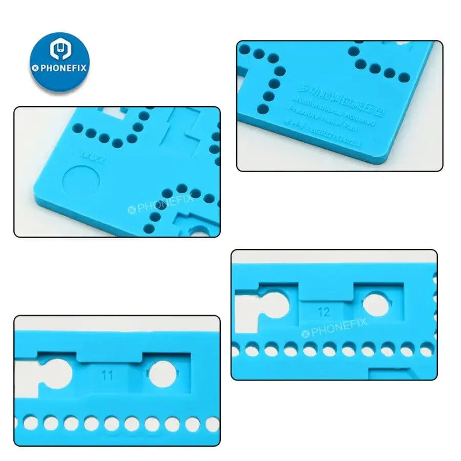 PHONEFIX Hong Hai Tong Magic Pad soldering mat for iPhone X-11 fingerprint repair, thermal-resistant soldering surface.