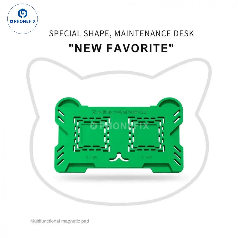 Phonefix multifunctional soldering mat with pressure-reducing silicone pad for precision work and heat resistance.