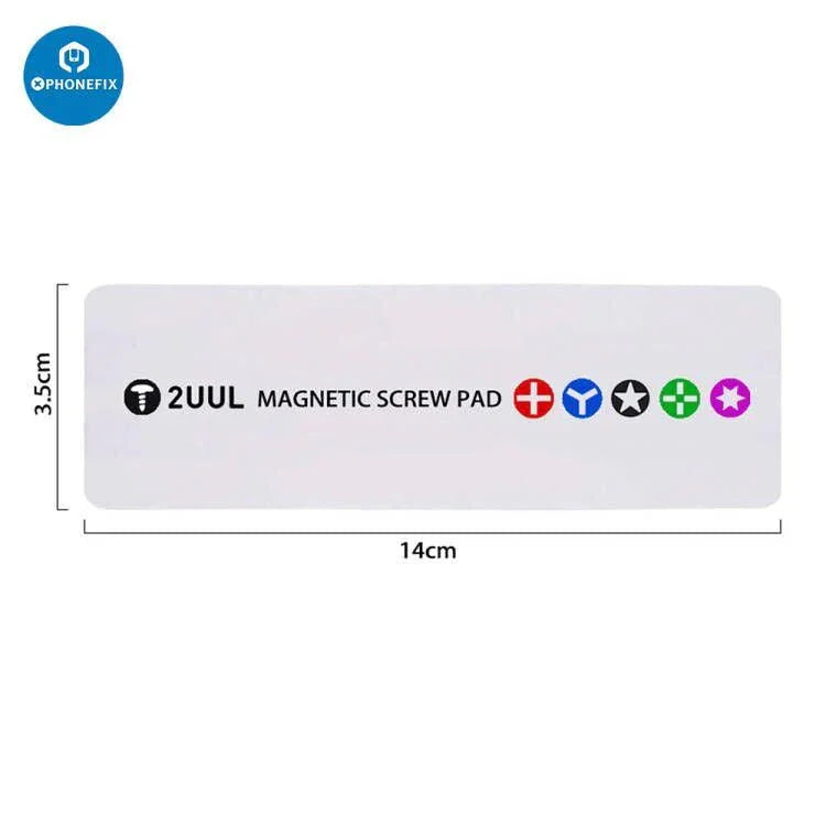 PhoneFix 2UUL magnetic soldering project mat with screw pad for tool organization and accessories storage.