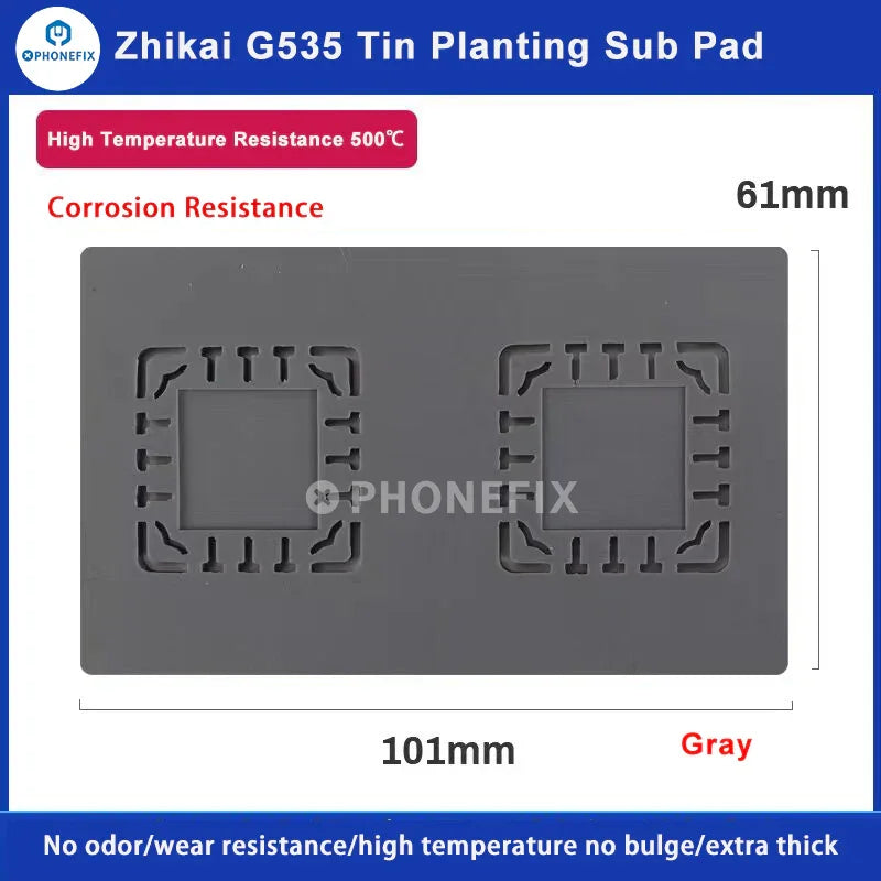PHONEFIX high-temperature insulation soldering mat with a 2-in-1 detachable silicone pad, heat-resistant and flexible for repairs