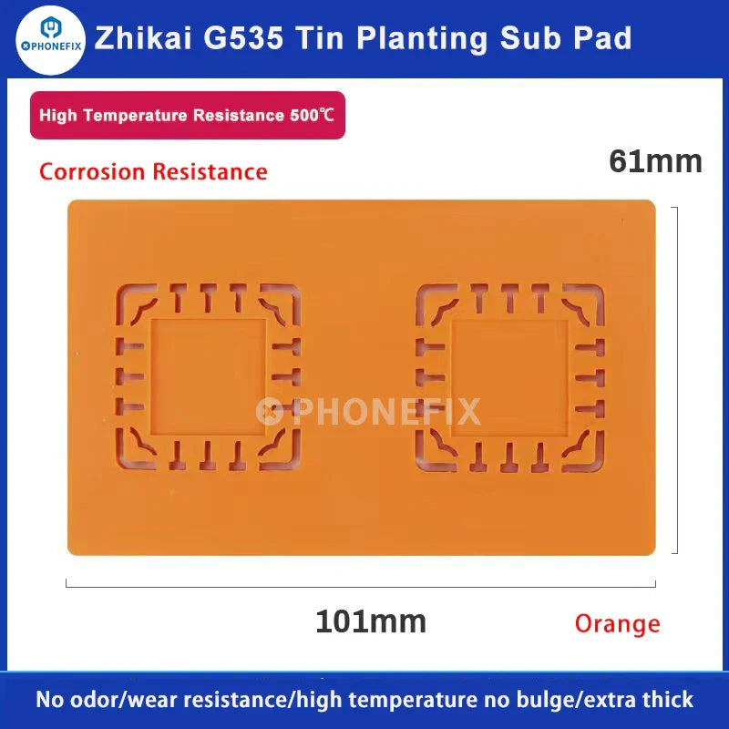 PhoneFix high-temperature silicone soldering mat with 2-in-1 detachable insulation pad for heat protection and workspace organization.