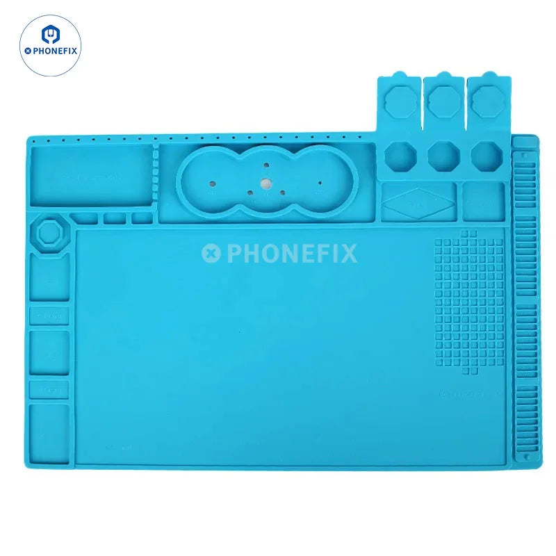 PHONEFIX MECHANIC multi-purpose heat insulation soldering mat for microscope bases, with heat-resistant, flexible surface.