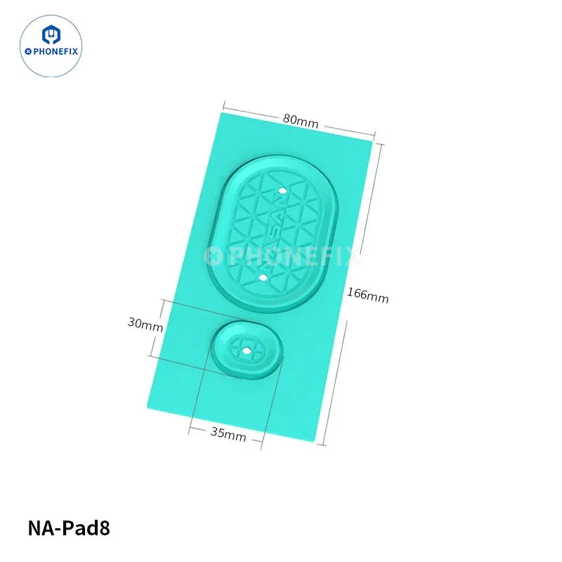 PHONEFIX NASAN NA-Pad8 silicone soldering mat with non-slip LCD screen protection and separate pad for electronics repair.