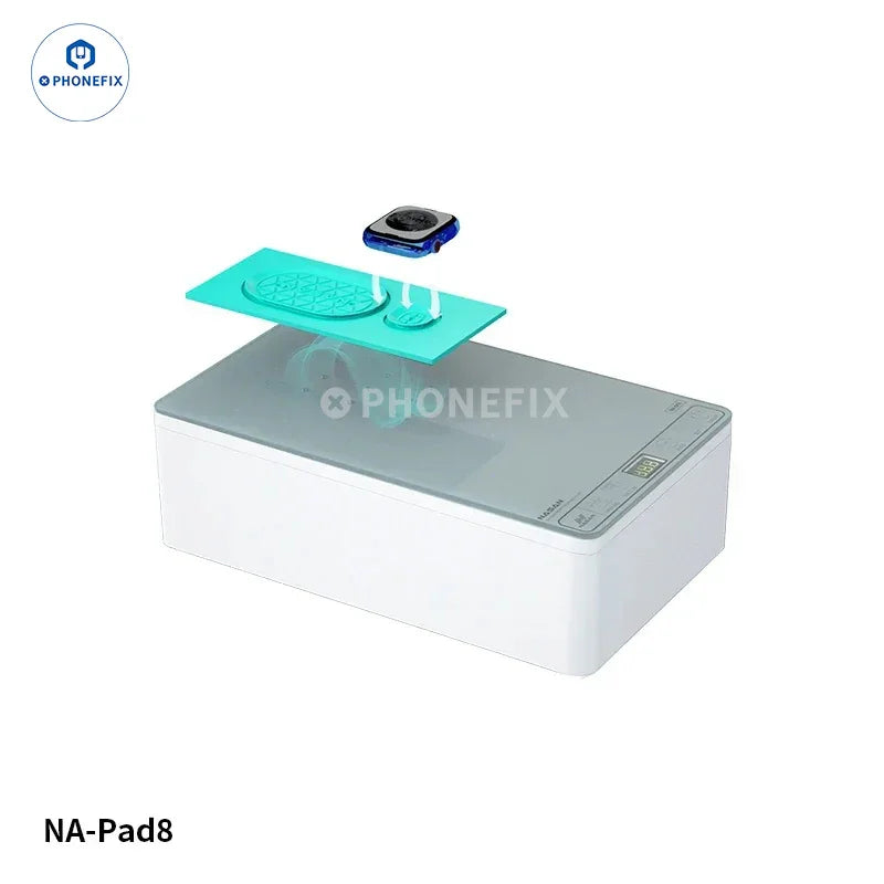 PHONEFIX NASAN NA-Pad8 silicone non-slip LCD screen soldering mat with separate pad for electronics repair work.