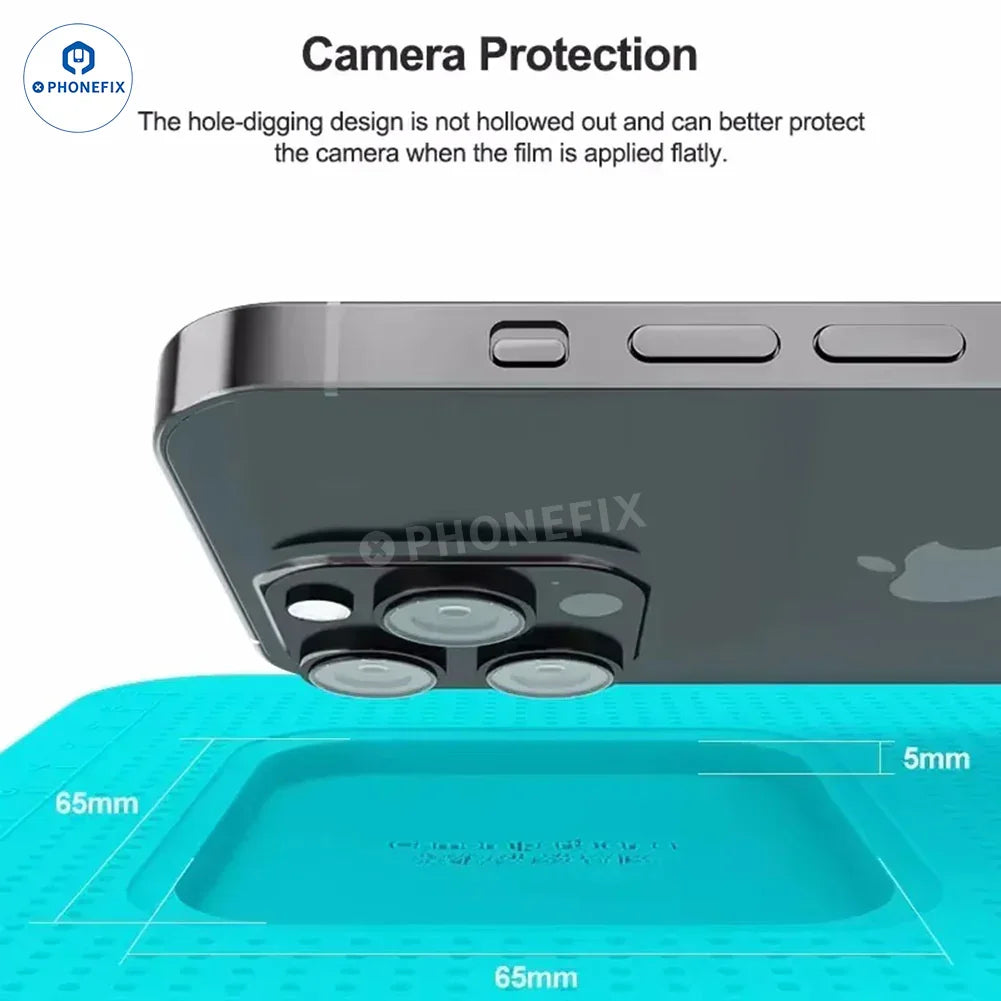 PhoneFix RELIFE RL-004DM mobile phone film soldering mat with anti-slip pad for secure handling during repairs.