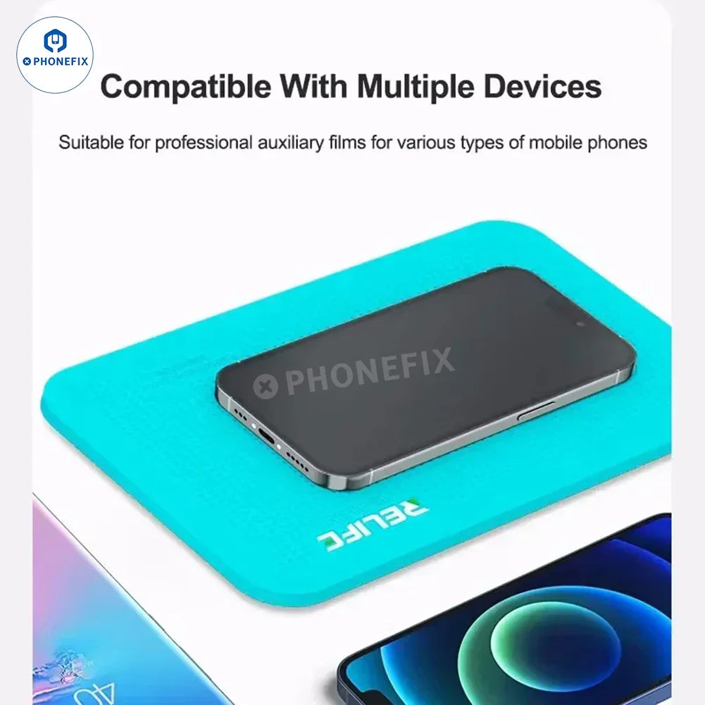 PhoneFix RELIFE RL-004DM soldering mat with anti-slip pad, designed for mobile phone repair and protection during soldering tasks.